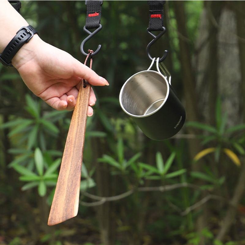 Wooden Spatula Portable Turner - Camping Cooking And Dining Set avis et prix