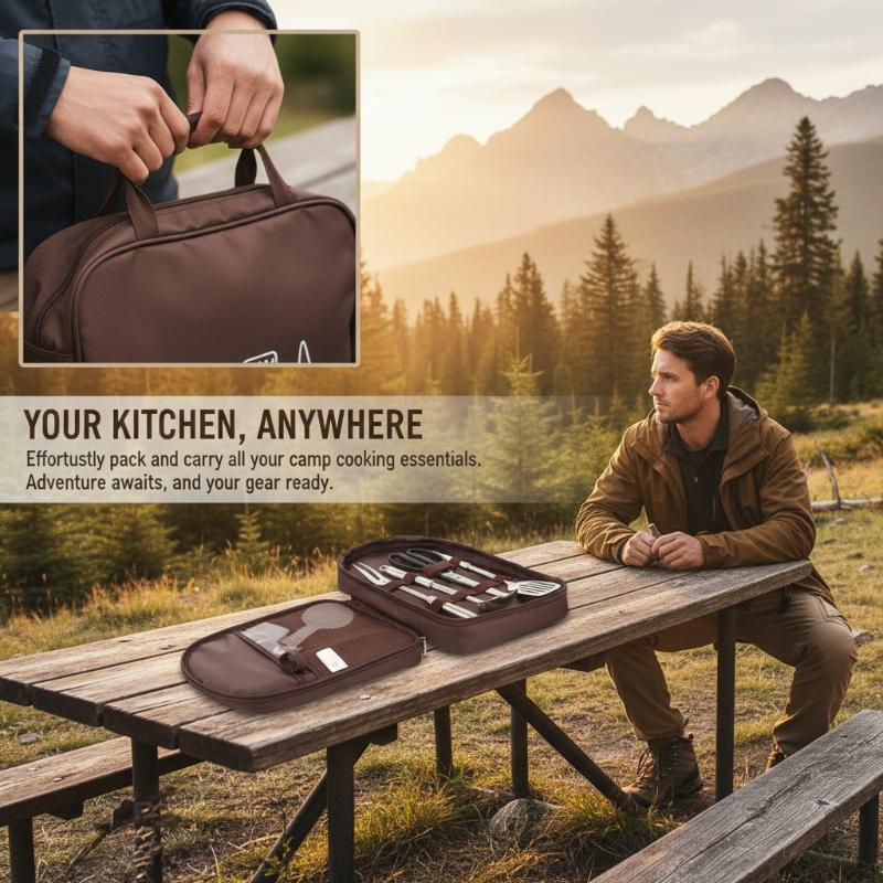 Outdoor Cooking Bag Camping St - Camping Cooking Utensil Organizer avis et prix
