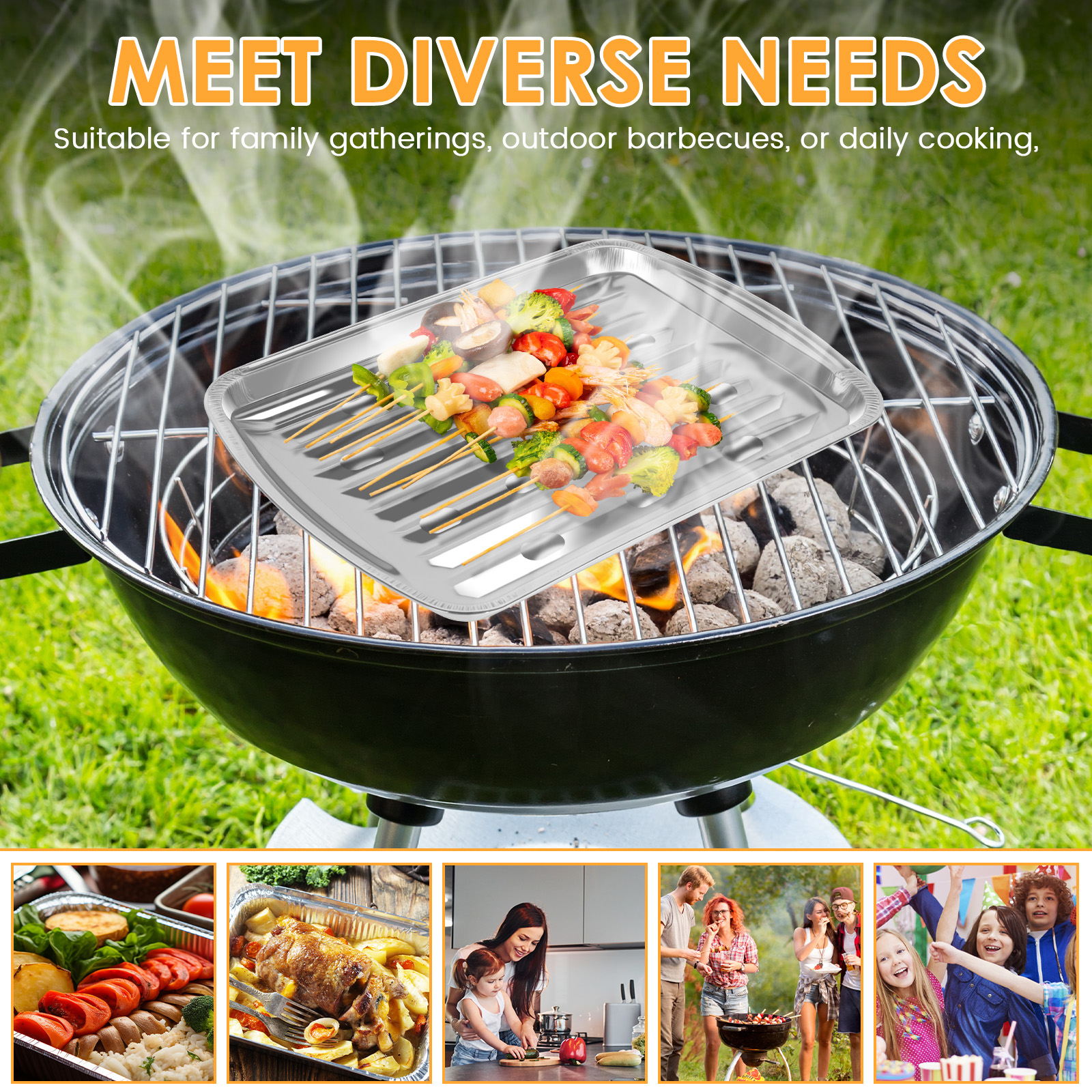 Aluminum Foil Trays Non-Stick  - Camping Cooking Bbq avis et prix