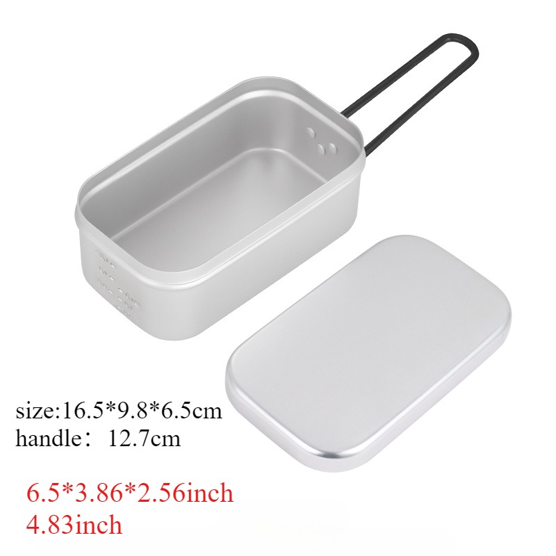 1PC Outdoor Aluminum Lunch Box - Camping Cooking Flame avis et prix