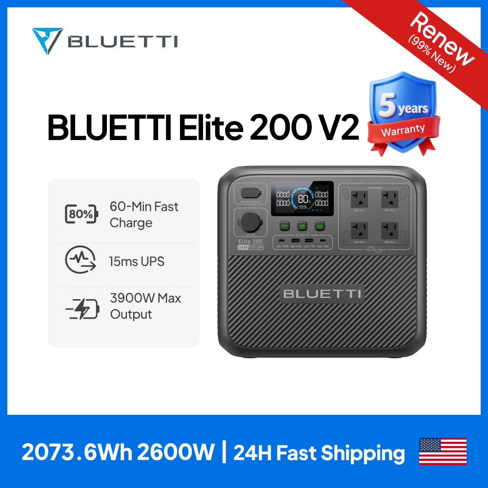 【Renew】BLUETTI Elite 200 V2 Po - Camping Cooking Box avis et prix