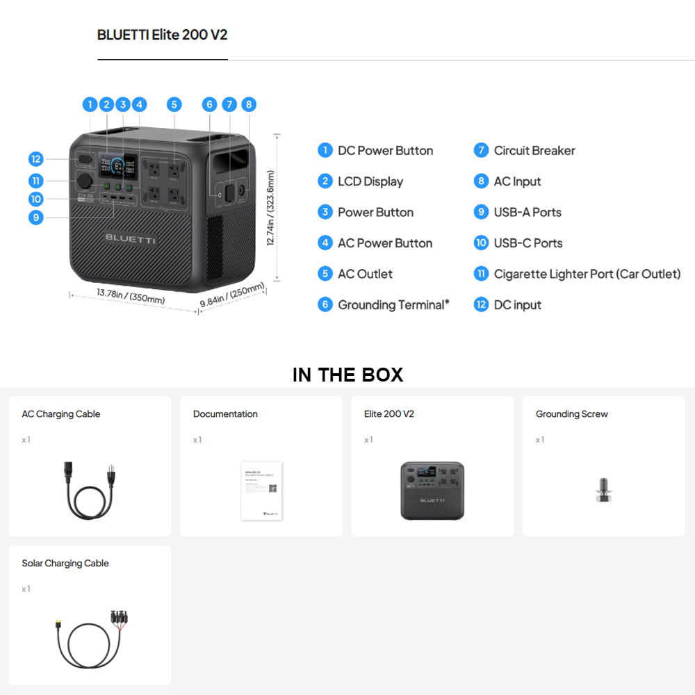 【Renew】BLUETTI Elite 200 V2 Po - Camping Cooking Box avis et prix