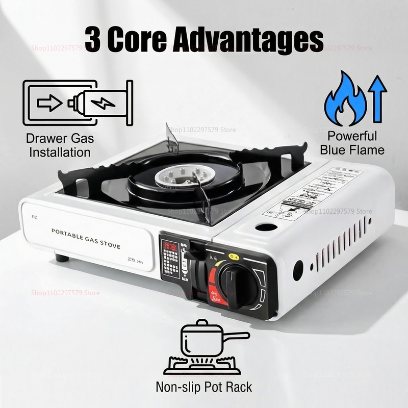 Camping gas stove portable fol - Camping Cooking Gas Stove Portable Tool avis et prix