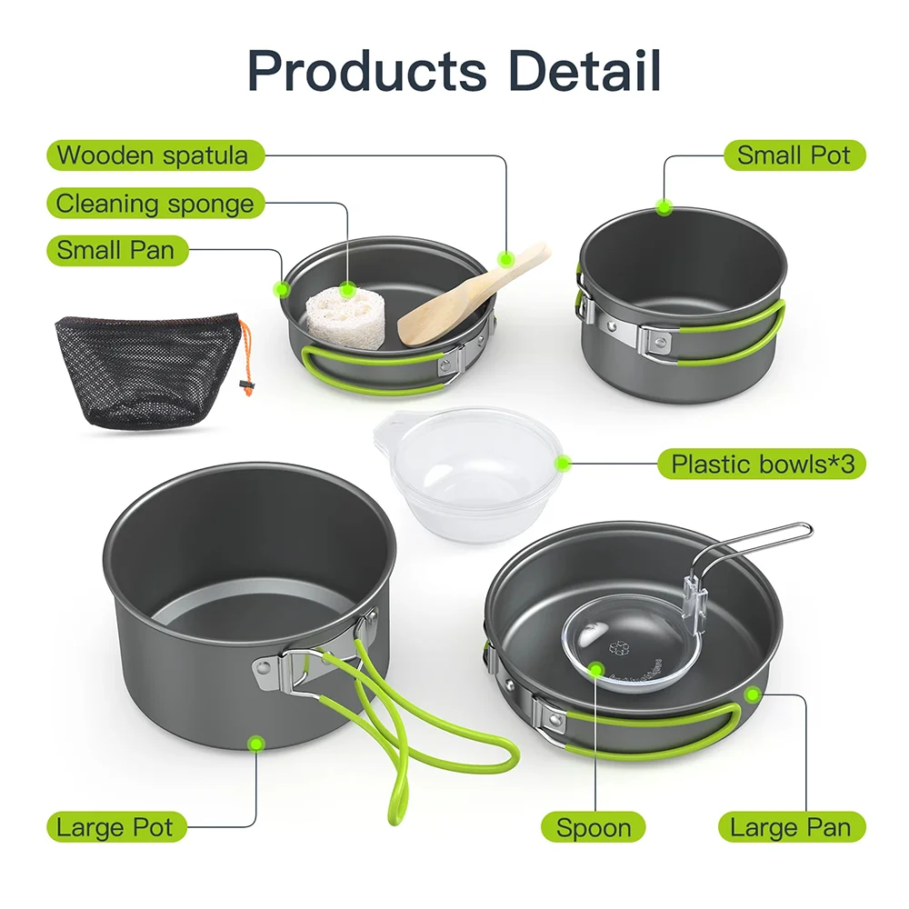 Outdoor Cooking Camping utensi - Camping Cooking And Dining Set avis et prix