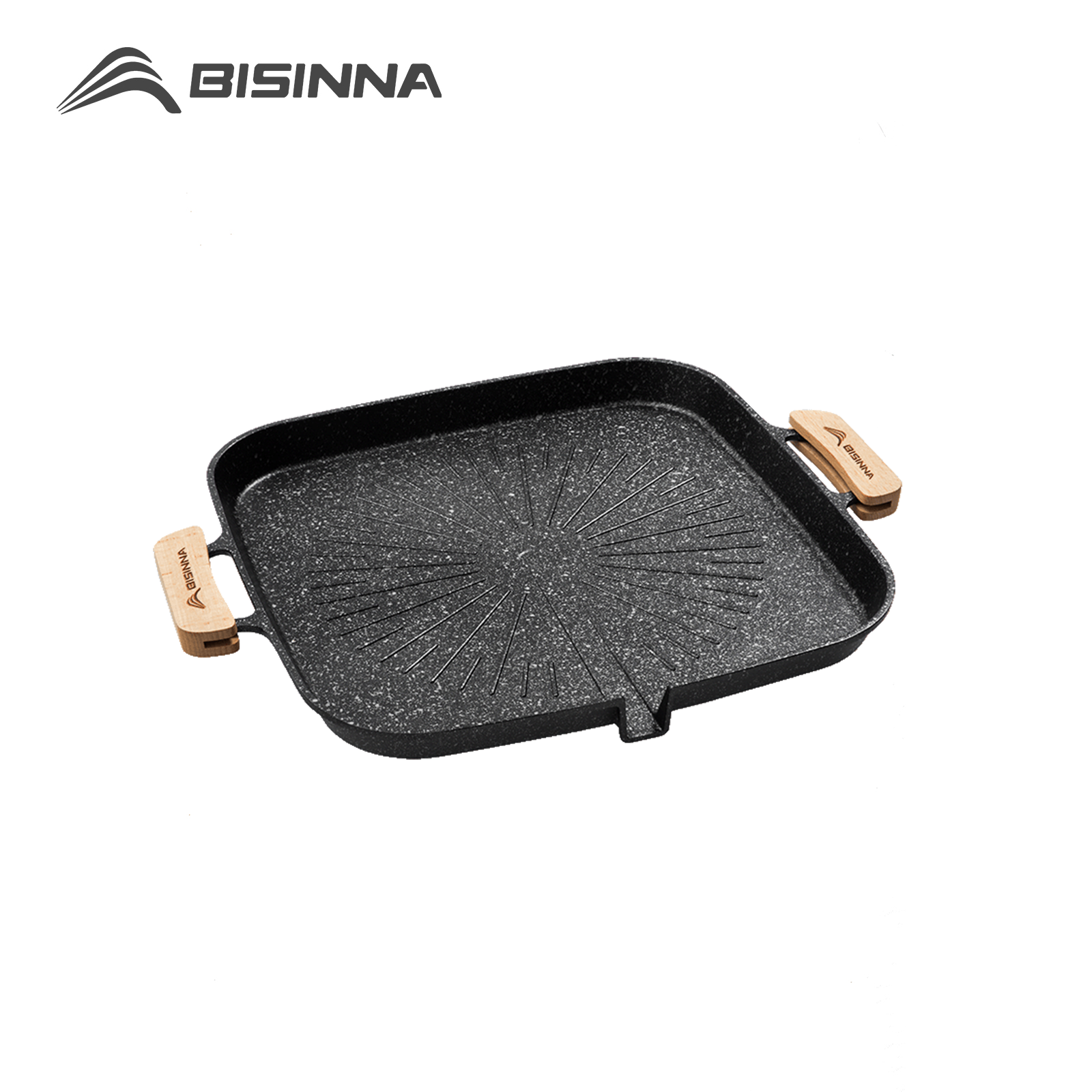 BISINNA Square BBQ Grill Pan N - Camping Cooking Griddle avis et prix