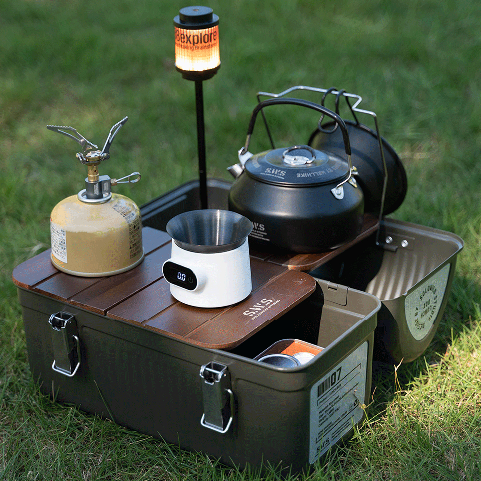 Vintage Metal Lunchbox 9.4L Ef - Camping Cooking Box avis et prix