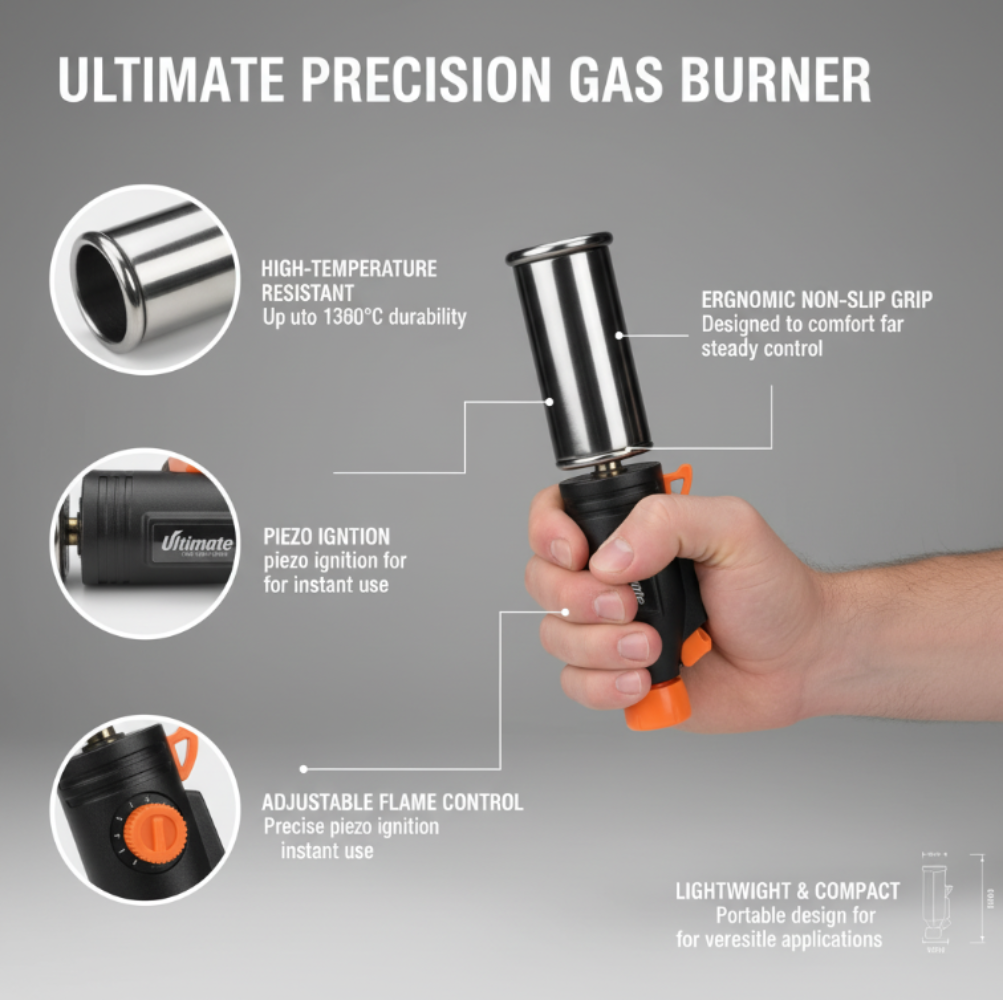 Portable Metal Butane Gas Torc - Camping Cooking Flame avis et prix