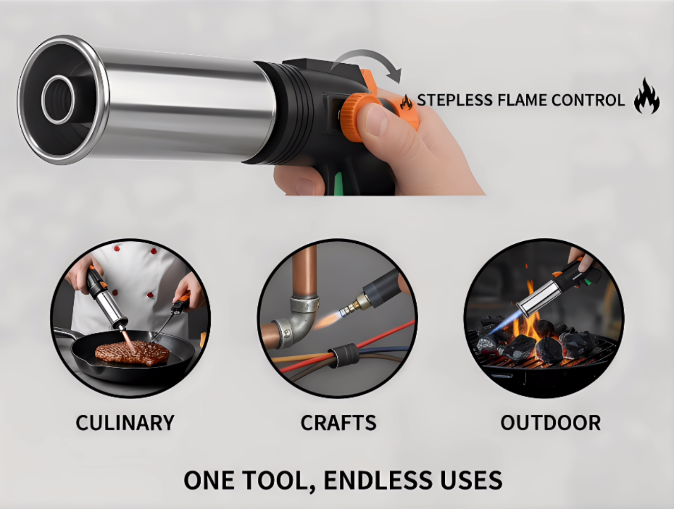 Portable Metal Butane Gas Torc - Camping Cooking Flame avis et prix