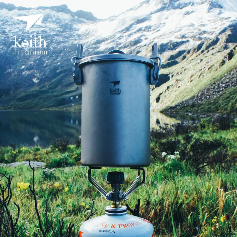 Keith Titanium Cooking Pot Wit - Camping Cooking Handle avis et prix