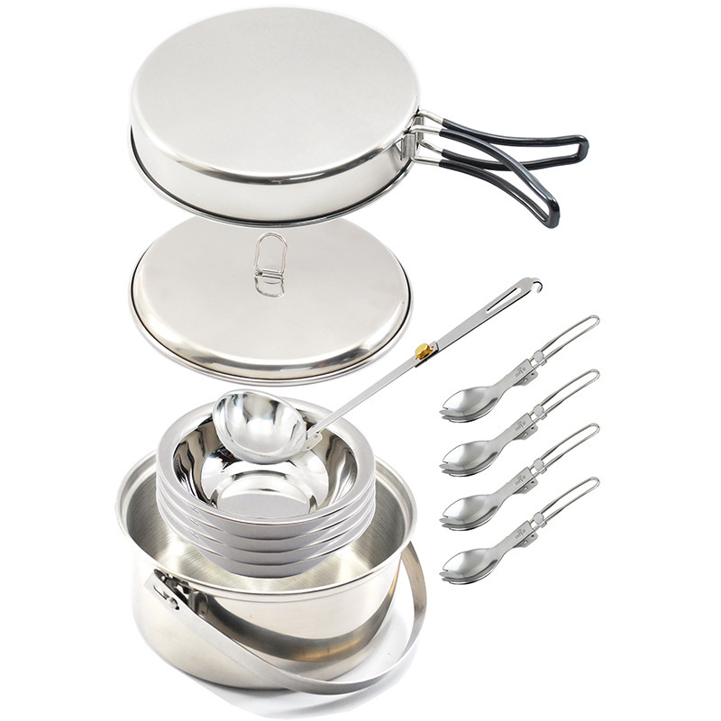 4P Stainless Steel Camping Coo - Camp Spork Set avis et prix