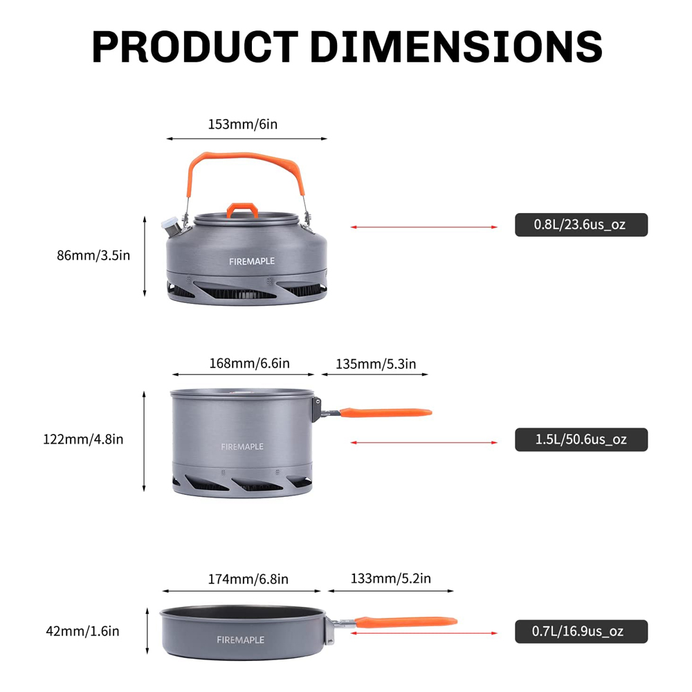 Fire Maple Camping Cookware Ut - Camping Cooking And Dining Set avis et prix