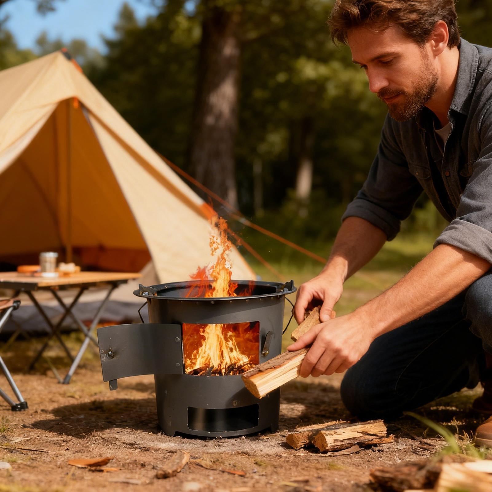 Rocket Stove Camping Portable  - Camping Cooking Gas Stove Portable Tool avis et prix