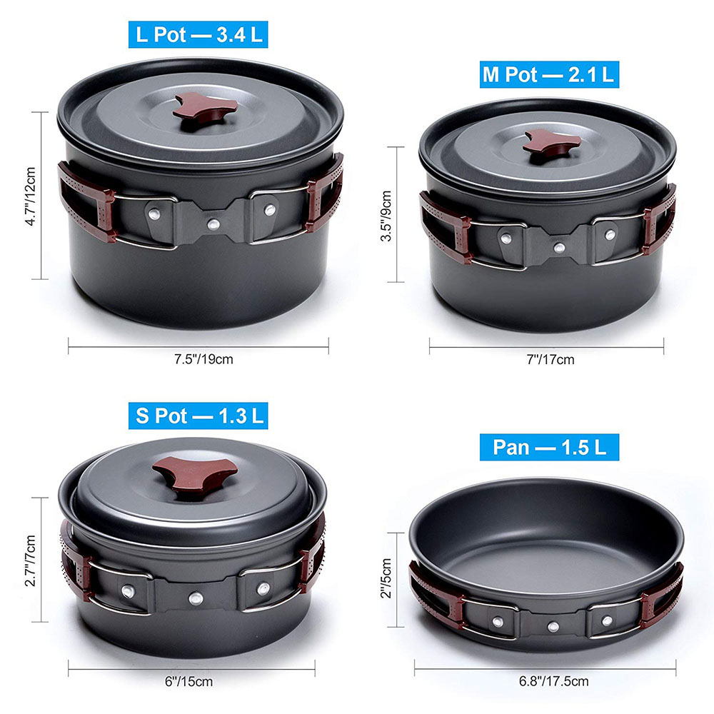 Outdoor Camping Cookware Kit N - Camping Cooking Griddle avis et prix