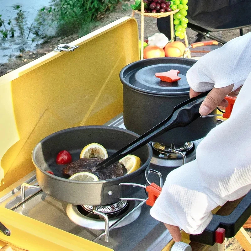 Camping Cookware Set Outdoor P - Camping Cooking And Dining Set avis et prix