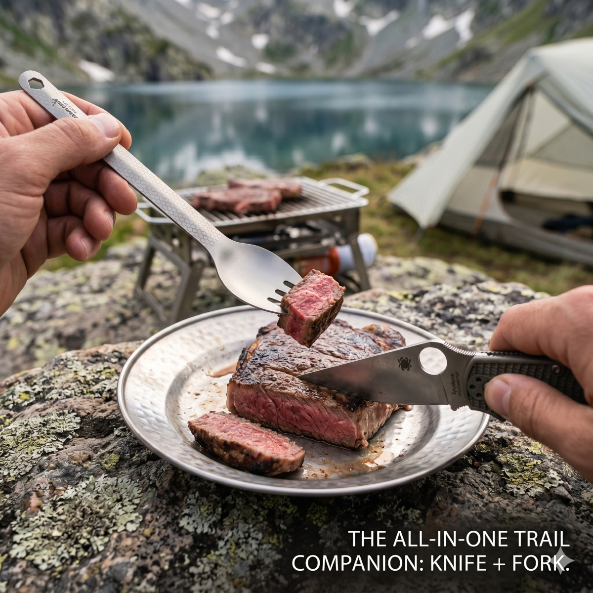 DAWN DEER 3-in-1 Titanium Spor - Camping Cooking And Dining Set avis et prix