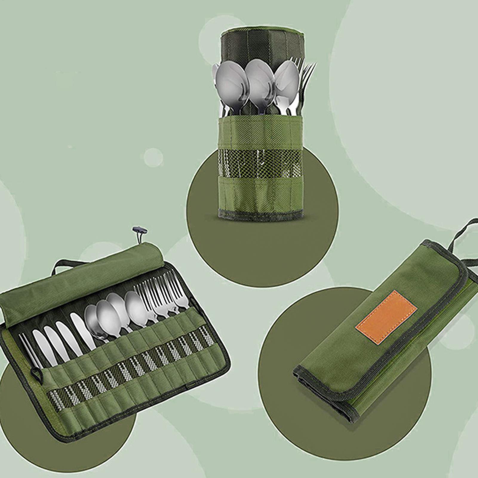 Camping Cutlery Roll Bag Kitch - Camping Cooking Utensil Roll avis et prix