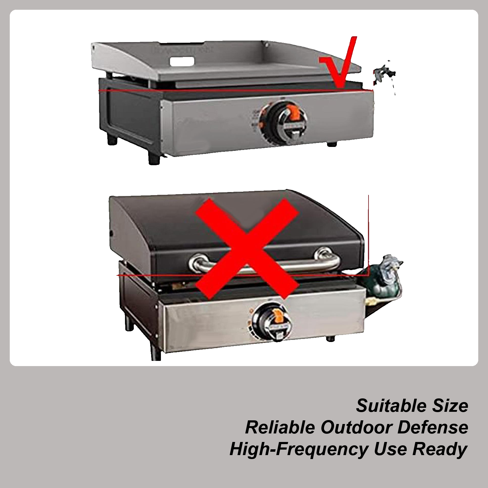 Grilling Cover Heavy Duty Wate - Camping Cooking Griddle avis et prix